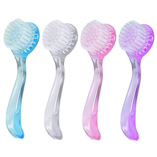 NATUCE 4PCS Cepillo de Limpieza para Uñas, Cepillo De Uñas, Cepillos para Uñas Mano Cepillo de Limpieza, Cepillo de Mano de Fregar Limpieza, Cepillo de Mango Pequeño para Limpieza y Limpieza de Uñas