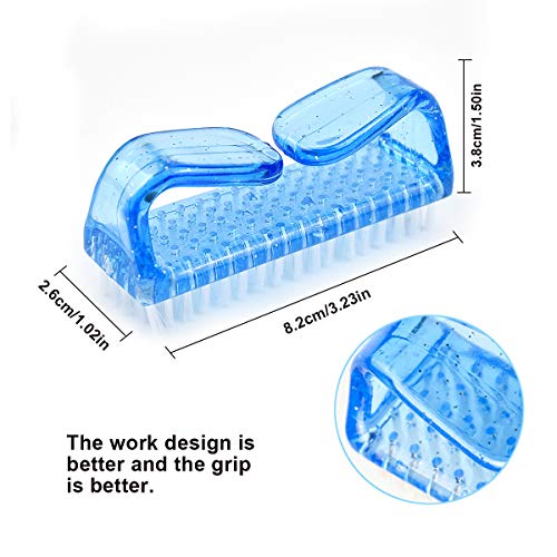 NATUCE 4PCS Cepillo De Uñas, Cepillo de Limpieza para Uñas, Cepillos para Uñas Mano Cepillo de Limpieza, Cepillo de Mano de Fregar Limpieza, Cepillo de Mango Pequeño para Limpieza y Limpieza de Uñas