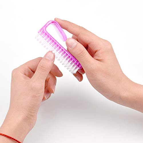 NATUCE 4PCS Cepillo De Uñas, Cepillo de Limpieza para Uñas, Cepillos para Uñas Mano Cepillo de Limpieza, Cepillo de Mano de Fregar Limpieza, Cepillo de Mango Pequeño para Limpieza y Limpieza de Uñas