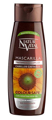 NATUR VITAL mascarilla capilar color cabellos castaños bote 300 ml