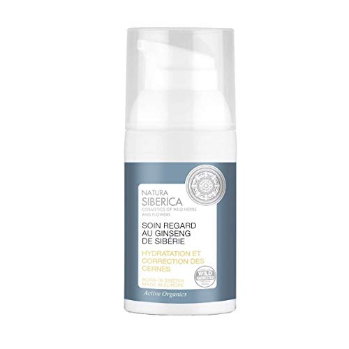 Natura Siberica Crema Gel para el Contorno de Ojos Ginseng Siberiano Hidratante y Anti Ojeras - 30 ml