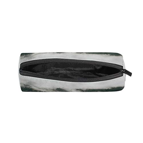 Nature Forest Fog para Student Girl Boy Kids Estuche para lápices Bolsa de maquillaje cosmético Cup Pen Bolso estacionario Bolsa Monedero con cremallera