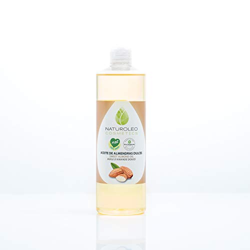 Naturoleo Cosmetics - Aceite Almendras Dulces NAT - 100% Puro y Natural Certificado - 500 ml