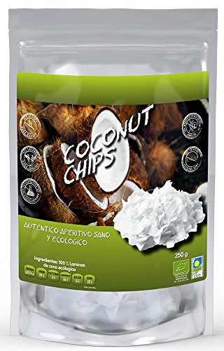 NATURSEED - Chips de Coco Ecológico - Sin Azúcares Añadidos - 100% Natural - Sin Aditivos ni Conservantes (Natural 250GR)