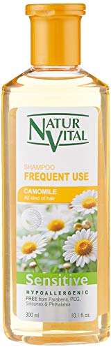 NaturVital Champú Sensitive Uso frecuente Camomila - 300 ml (7349S)