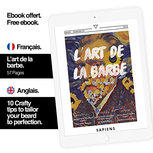 Navaja de Afeitar de Barbero de Sapiens - Accesorio Profesional de Afeitado y Cuidado de Contorno de Barba con 10 Cuchillas Derby (o sea 20 Hojillas Simples) - Silver Edition