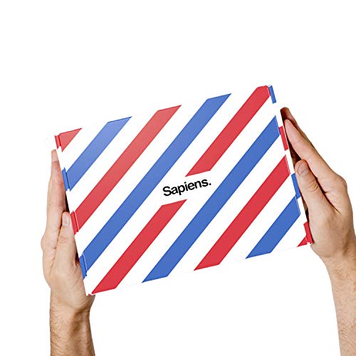 Navaja de Afeitar de Barbero y Peine Plantilla Guía de Sapiens - Kit de Afeitado y Cuidado de Contorno de Barba Hombre con 10 Cuchillas Derby (o sea 20 Hojas Simples)