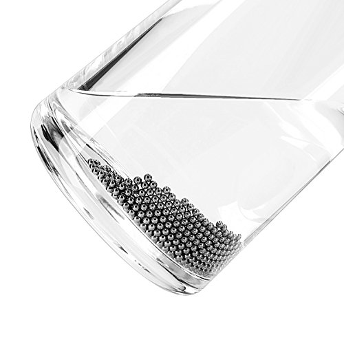 Navaris Bolas de limpieza de acero inoxidable para garrafa botellas - set de 1000 perlas limpiadoras - bolitas para decantadores vasos jarras