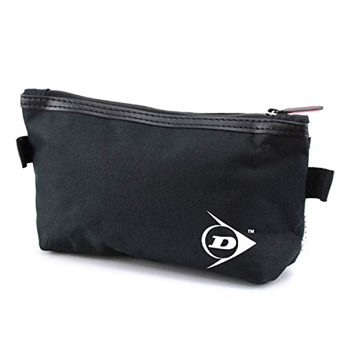 Neceser Estuche portatodo Viaje Dunlop - Bolsas de Aseo Organizador Accesorios de Baño Material Resistente Hombre Personal Vacaciones Viajes de Negocios Color Negro Estilo Moderno 23x13x7 cm