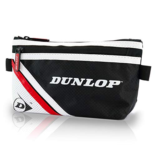 Neceser Estuche portatodo Viaje Dunlop - Bolsas de Aseo Organizador Accesorios de Baño Material Resistente Hombre Personal Vacaciones Viajes de Negocios Color Negro Estilo Moderno 23x13x7 cm