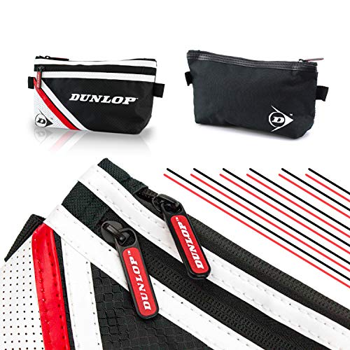 Neceser Estuche portatodo Viaje Dunlop - Bolsas de Aseo Organizador Accesorios de Baño Material Resistente Hombre Personal Vacaciones Viajes de Negocios Color Negro Estilo Moderno 23x13x7 cm