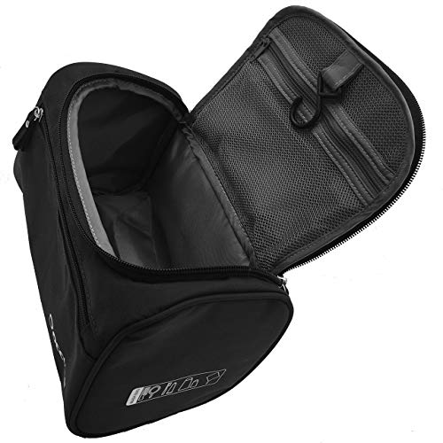 Neceser XYZ IDEA Bolsa de Aseo, Baño, Maquillaje, Organizador Acolchado Unisex Multiuso Impermeable Viaje Hogar Vacaciones, Departamentos con Cremallera muy Práctico y Espacioso Colgador y Asa