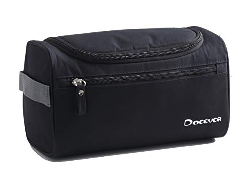 Neceser XYZ IDEA Bolsa de Aseo, Baño, Maquillaje, Organizador Acolchado Unisex Multiuso Impermeable Viaje Hogar Vacaciones, Departamentos con Cremallera muy Práctico y Espacioso Colgador y Asa