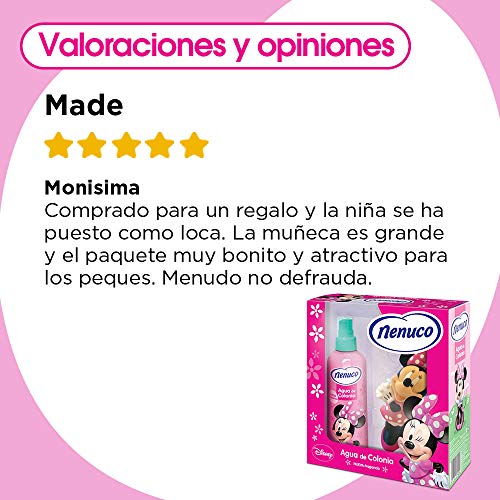 Nenuco Pack Agua de Colonia Infantil Bebé Minnie con Muñeco - 175 ml