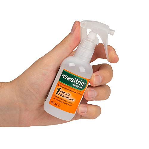 Neositrin Spray gel tratamiento para eliminar piojos y liendres en 1 minuto -100ml