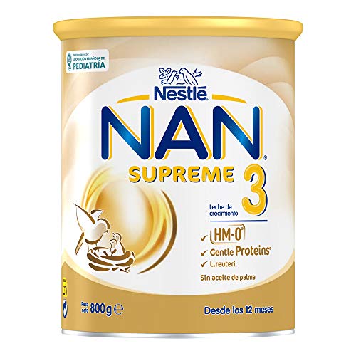Nestlé Alimentos Infantiles NAN Supreme 3, Leche de Crecimiento para Bebé - 800 g