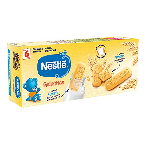 Nestlé Galletitas para bebés desde 6 meses - 12 paquetes de 180 gr