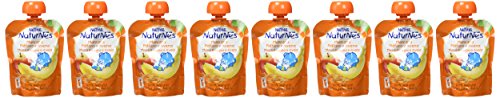 Nestlé Naturnes - Bolsitas de Manzana, Plátano y Avena - A Partir de 6 Meses - Pack de 8 x 90 g