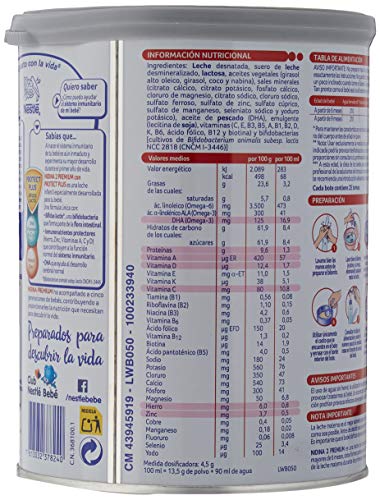 NESTLÉ NIDINA 2 - Leche de continuación en polvo - Fórmula Para bebés - A partir de los 6 meses -800g