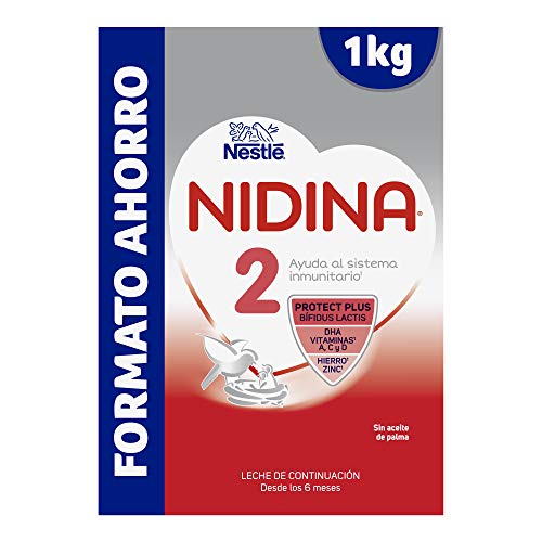 NESTLÉ NIDINA 2 Premium [PACK AHORRO] - A partir de los 6 meses - Leche de continuación en polvo - Fórmula para bebés - 1Kg