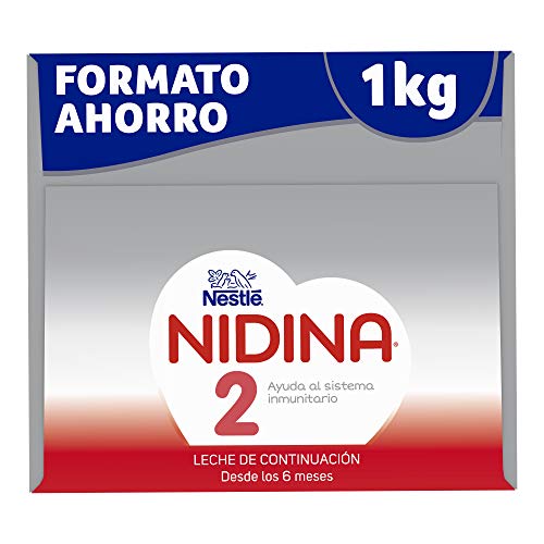 NESTLÉ NIDINA 2 Premium [PACK AHORRO] - A partir de los 6 meses - Leche de continuación en polvo - Fórmula para bebés - 1Kg