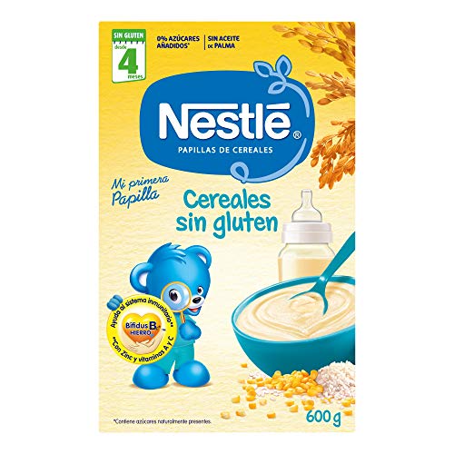 Nestlé - Papillas Cereales Sin gluten A Partir De 4 Meses 600 g