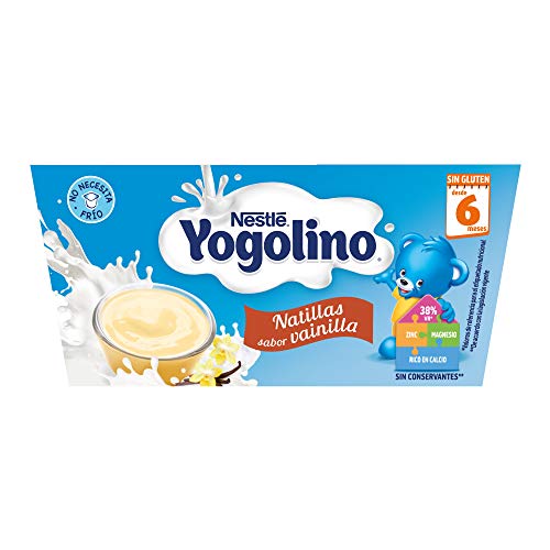 Nestlé Yogolino Natillas de galletas - Paquete de natillas de 6x4 unidades de 100g