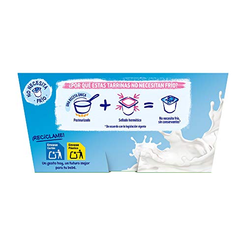 Nestlé, Yogolino Postre lácteo Natural para bebés a partir de 6 meses, Pack of 6 (4x100g)