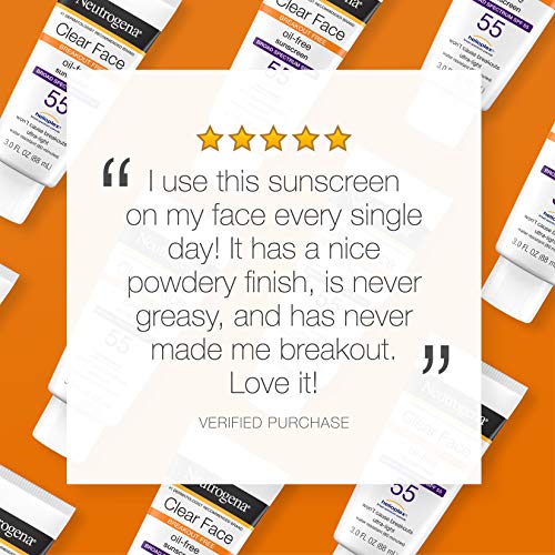 Neutrogena Clear Face Protector Solar (SPF 55) - 88 ml.