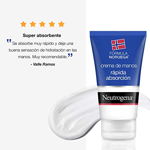 Neutrogena - Crema de manos, absorción rápida, para manos secas y estropeadas, textura ligera, 75 ml