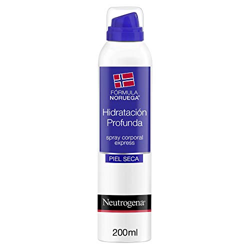 Neutrogena - Hidratación profunda, spray corporal express, para pieles secas, aplicación rápida y absorción al instante, 200 ml