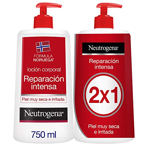 Neutrogena Loción Corporal Reparación Intensa - Pack de 2 x 750 ml - Total: 1500 ml