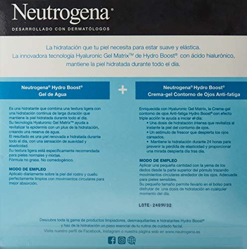 Neutrogena Pack Hidratación Facial 24 Horas (Gel Hydro Boost Y Contorno De Ojos Anti-Fatiga)