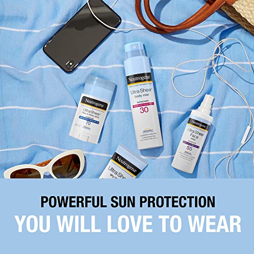 Neutrogena Ultra Sheer Protector Solar De Cara Y Cuerpo (SPF 70) - 42 gr.