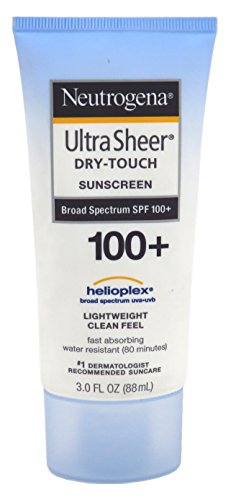 Neutrogena Ultra Sheer SPF 100 Dry-Touch - Loción de protección solar de tacto seco, 88 ml (2 unidades)