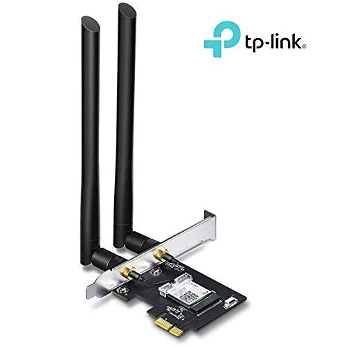 [New] TP-Link: Tarjeta de Red WiFi AC1200 + Bluetooth 4.2, Gigabit Tarjeta PC WiFi, chipset Inter AC7265 con 2 Antenas Desmontables de Alta Ganancia 5dbi, Win 10/8.1/8/7 (Archer T5E)