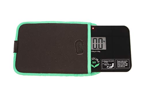 NewlineNY Más pequeña báscula de baño de viaje con la manga de protección (negro)