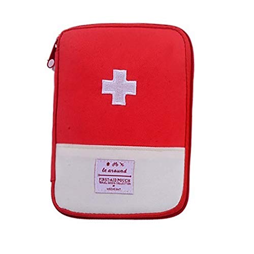NiceButy (Rojo Productos para el hogar Bolsa de Viaje médica Bolsa de Almacenamiento de Drogas vacío Mini Bolso de Emergencia portátil país o Acampar