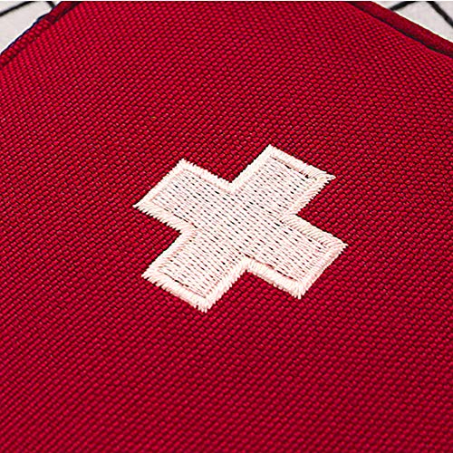 NiceButy (Rojo Productos para el hogar Bolsa de Viaje médica Bolsa de Almacenamiento de Drogas vacío Mini Bolso de Emergencia portátil país o Acampar