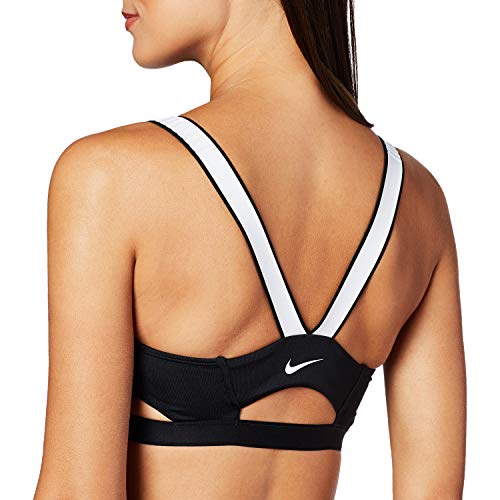 NIKE Infinity Sujetador Deportivo, Mujer, Black/White/White, XS