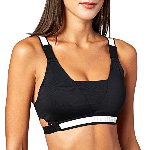 NIKE Infinity Sujetador Deportivo, Mujer, Black/White/White, XS