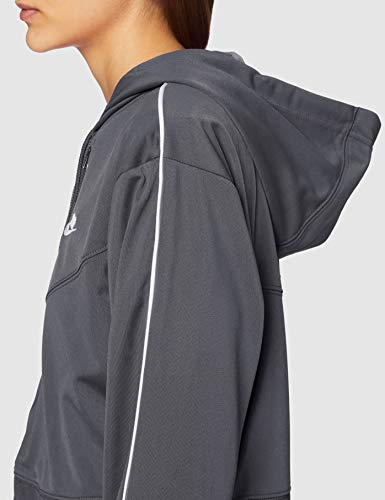 NIKE W NSW Hrtg Hoodie FZ PK Sudadera, Mujer, Black/White/(White), XS