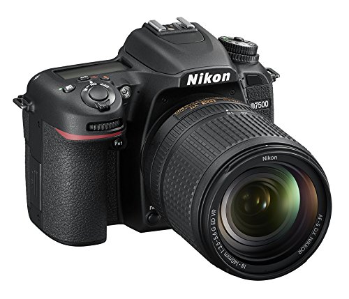 Nikkon D7500 - Cámara réflex Digital de 20.9 MP (Pantalla LCD 3.2", 4K/UHD, SnapBridge, Bluetooth, WiFi) Color Negro - Kit con Objetivo AF-S DX 18-140 mm f/3.5-5.6G ED VR