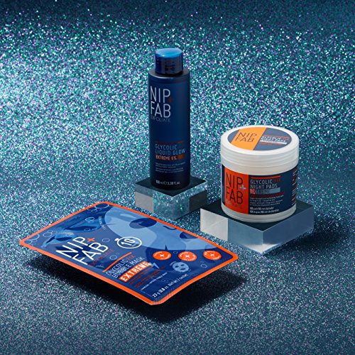 Nip Fab glicólico Fix Extreme Night Pads, 60 almohadillas de algodón