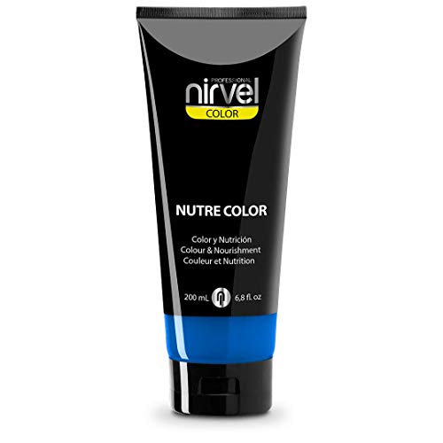 Nirvel NUTRE COLOR FLUOR Azul Klein 200 mL Mascarilla Profesional - Coloración temporal - Nutrición y brillo