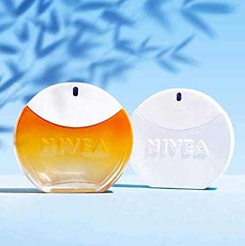 NIVEA Eau de Toilette Fragancias de mujer, 2 x 30 ml, set de perfumes con NIVEA SUN EdT con el aroma original del protector solar de NIVEA y NIVEA EdT con la inconfundible fragancia de NIVEA Creme