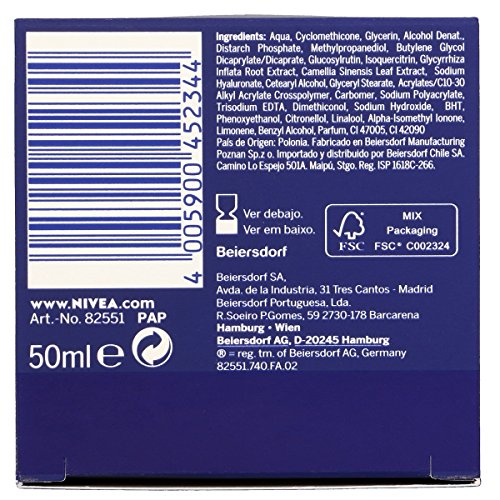 NIVEA Essentials crema de noche hidratante urban detox tarro 50 ml