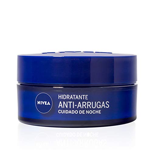 NIVEA Hidratante Anti-arrugas Cuidado de Noche (1x 50 ml), crema antiedad para regenerar la piel y reducir las arrugas, crema hidratante de cuidado facial
