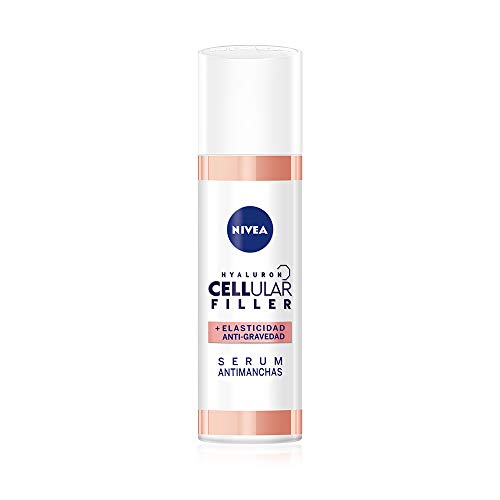 NIVEA Hyaluron Cellular Filler + Elasticidad y Antigravedad Serum Antimanchas (1 x 30 ml), sérum con ácido hialurónico para reducir las arrugas, sérum facial antiedad