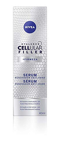 NIVEA Hyaluron Cellular Filler Serum Renovador Antiedad (1 x 40 ml), sérum facial antiedad, sérum reafirmante, sérum antiarrugas para activar la regeneración celular